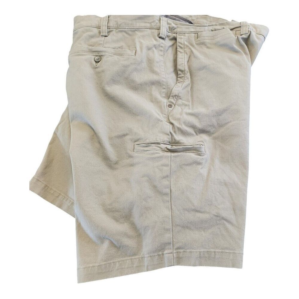 Duluth Flex Ballroom Khaki Shorts Mens 48 Relaxed‎ Fit Beige Stretch Workwear - Picture 9 of 11